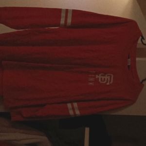 VS Pink With ocean & fifth SF giants baseball long sleeve tee